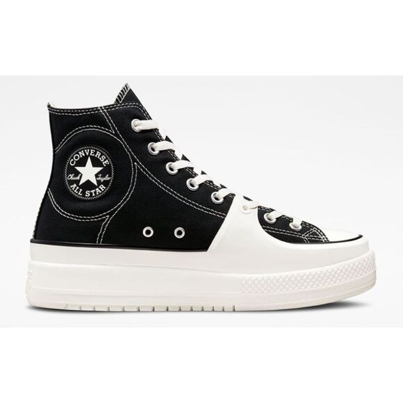 Converse CTAS Construct Black & White Unisex High Top Shoes M10 W11.5 NIB - Picture 13 of 14